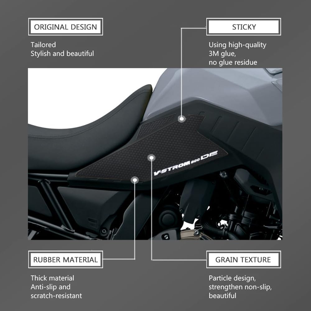 New V-STROM 800DE For Suzuki V STROM VSTROM 800DE 800 de 2023 2024 2025 Motorcycle Tank Pad Protector Sticker Decal Gas Knee Grip - Image 4