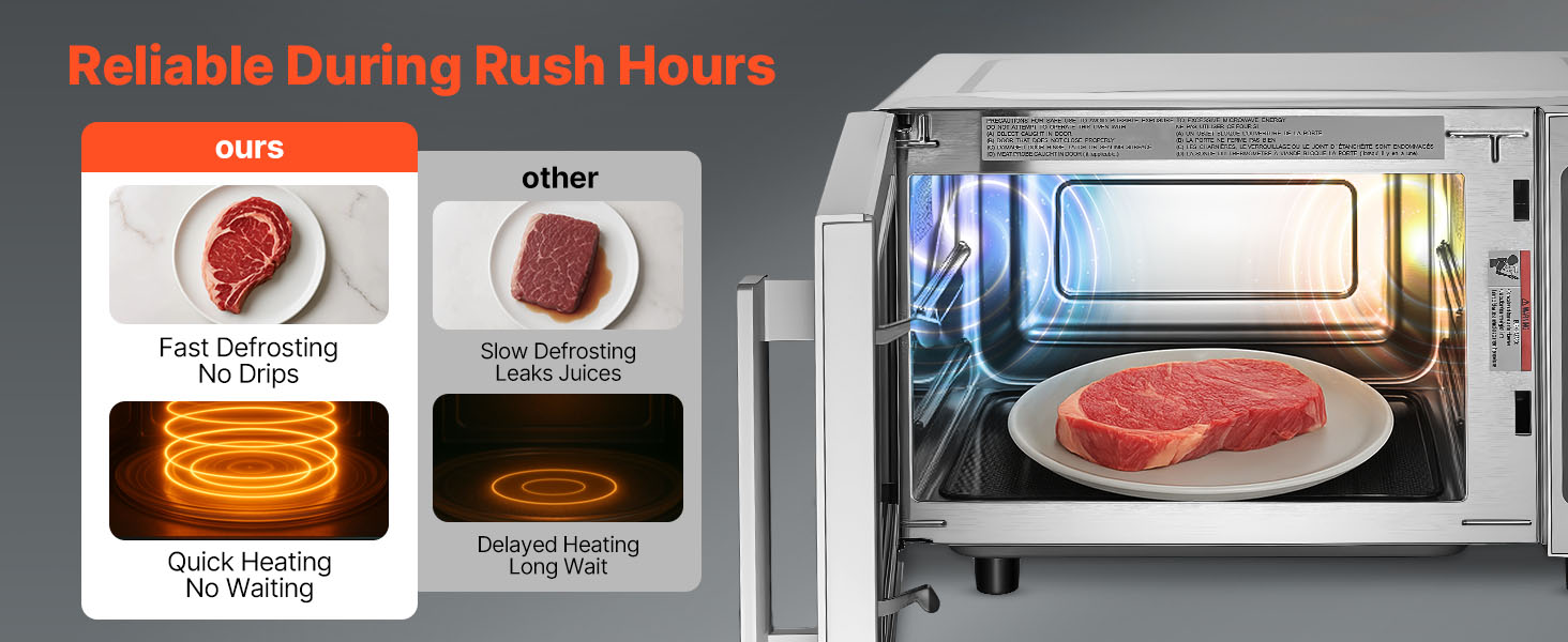 stainless steel microwave