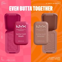 NYX PROFESSIONAL MAKEUP Buttermelt Powder Blush, Fade and Transfer-Resistant Blush, Up to 12HR Make Up Wear, Vegan Formula - For The Butta - Image 9