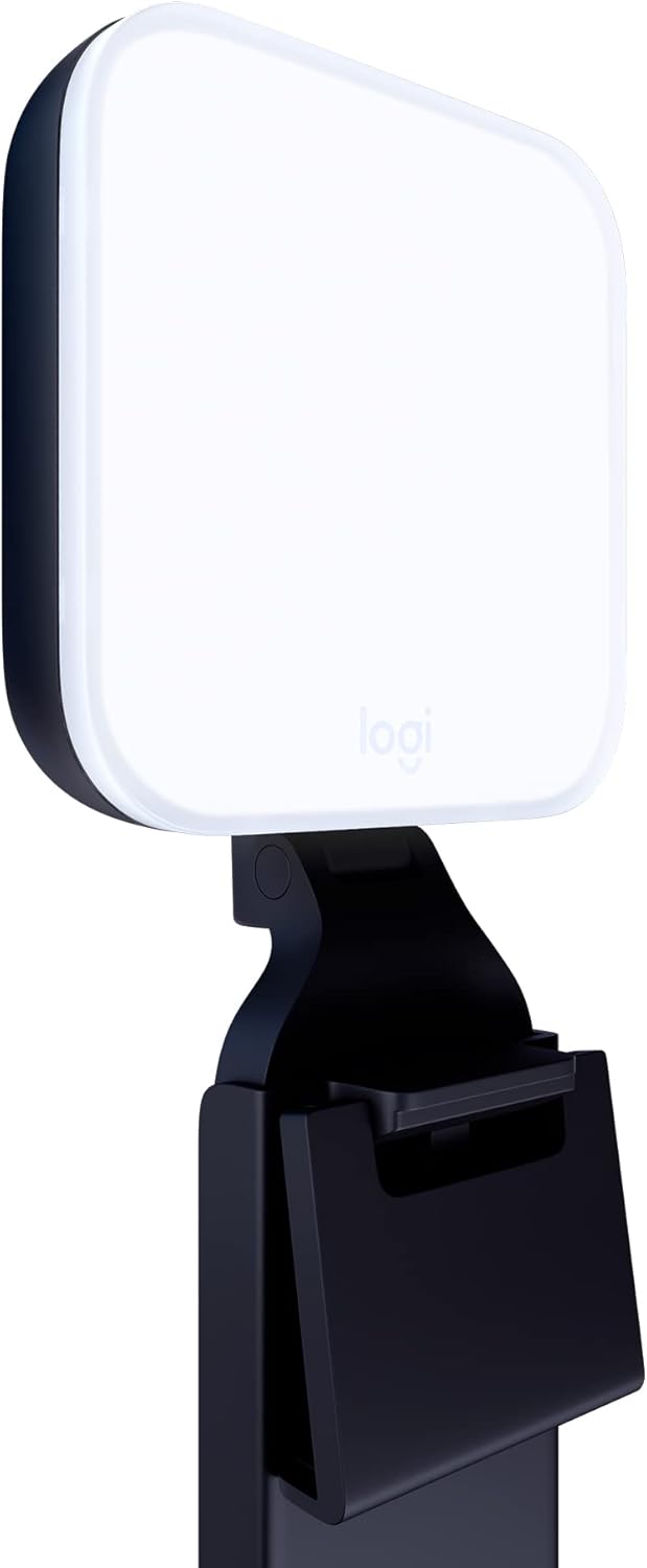 Logitech for Creators Litra Glow Premium LED Streaming Light with TrueSoft, adjustable mount, video lighting for recording streams, PC/Mac - Graphite