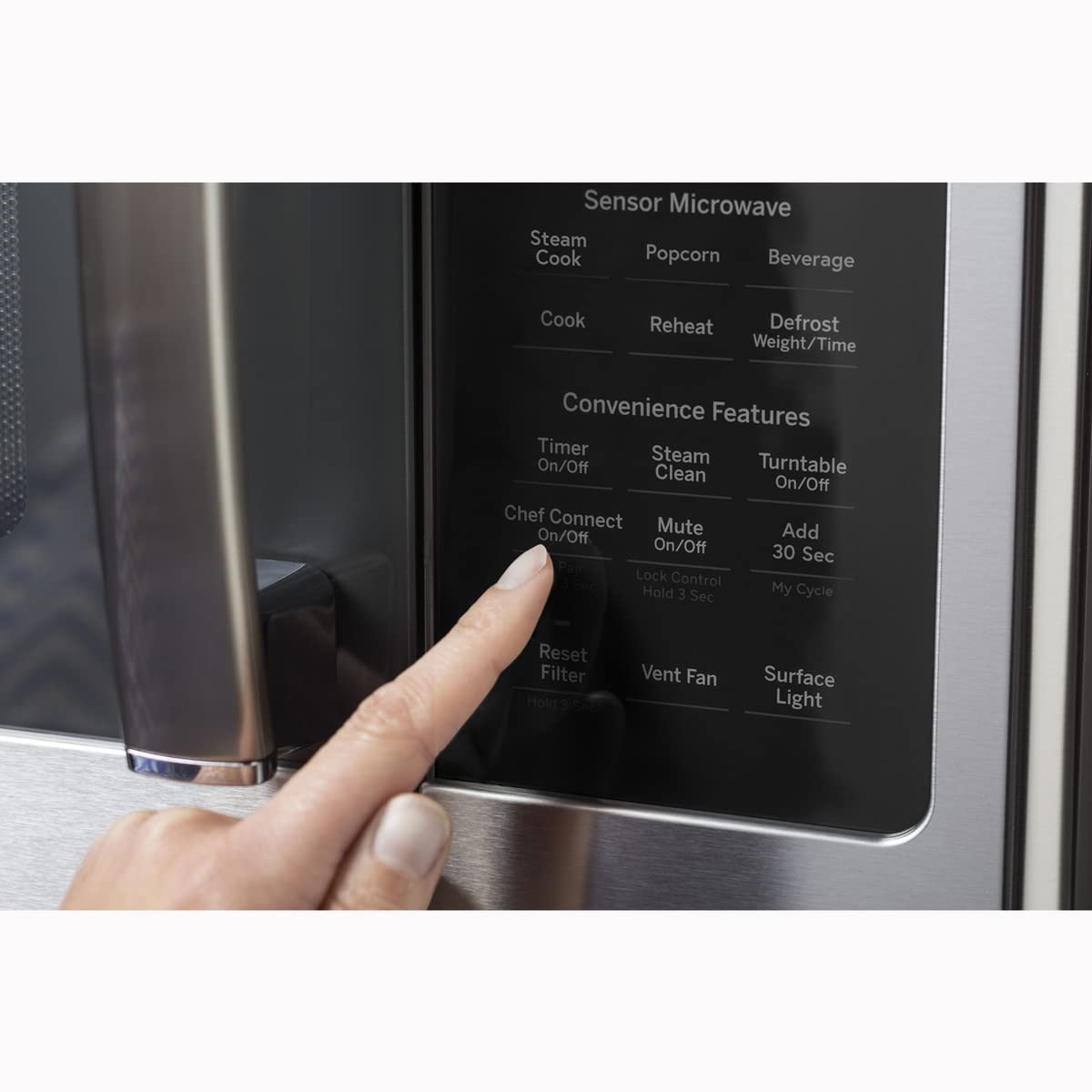 GE Profile 1.7 cu. ft. Over The Range Microwave in Stainless Steel with Air Fry PVM9179SRSS - Image 3