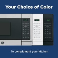 GE ‎JEM3072SHSS Microwave Oven 700 Watts, Auto or Manual Defrost Option, Kitchen Essentials for The Countertop, 0.7 Cubic Feet Capacity, Stainless Steel - Image 4