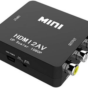 HDMI to RCA, HDMI to AV Converter Okubox 1080p 3RCA CVBs Composite Video Audio Converter Adapter Supporting PAL/NTSC for TV Stick, Roku, Chromecast, PC, Laptop, Xbox, HDTV, PS3 STB、Blue-Ray DVD Player