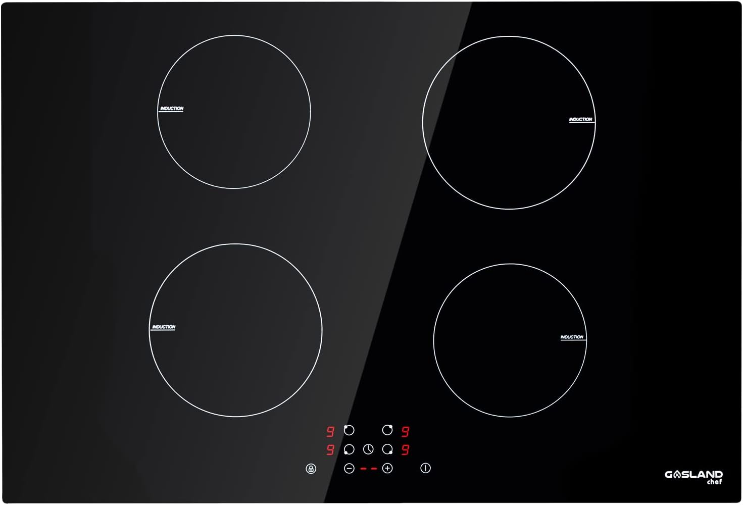 GASLAND Chef Induction Cooktop 30 Inch, Built-in Electric Cooktop 4 Burners Electric Stove Top, Sensor Control Induction Hob with Child Safety Lock and Timer 240V