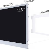 elecsung 18.5 inch Smart White TV for Bathroom,Waterproof TV ATSC Tunner Android 11.0 for Hotel/Kitchen,Built-in Speakers,Wi-fi and Bluetooth,W185,Model 2024 - Image 5