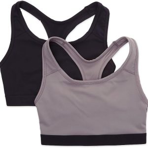 Fruit of the Loom Women's Medium Impact Sports Bras Supports Without Padding