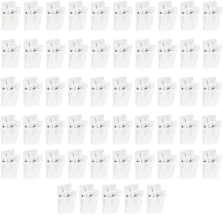 55 Pcs Self Adhesive Clips, Clear Sticky Spring Hanging Clips, Wall Clips for Hanging Posters, Photos, Office and Home Decorations