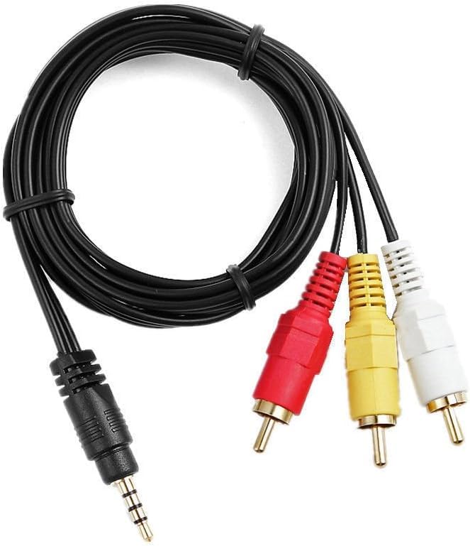MaxLLTo 3.5mm to 3 RCA AV A/V Audio Video TV-Out Cable/Cord/Lead for Sony Digital Camcorder DCR-TRV280 DCR-TRV260 DCR-TRV250 - Image 4