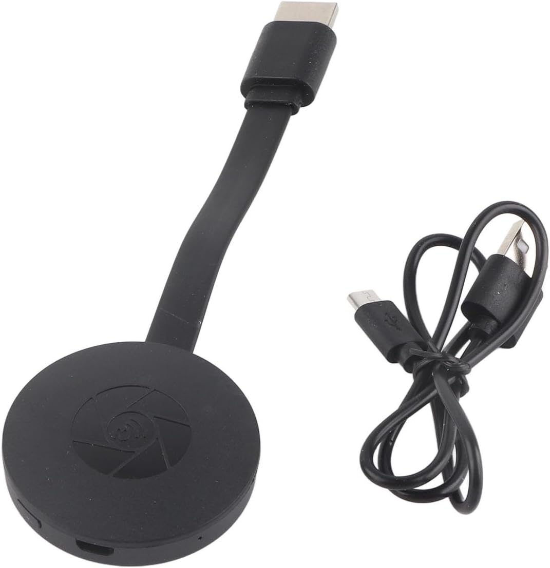 Display Dongle Adapter Kit, Black ABS Same Screen 4K Streaming Media Video Sound File HD Multimedia Interface Extender, 6.5x2.0x0.5in