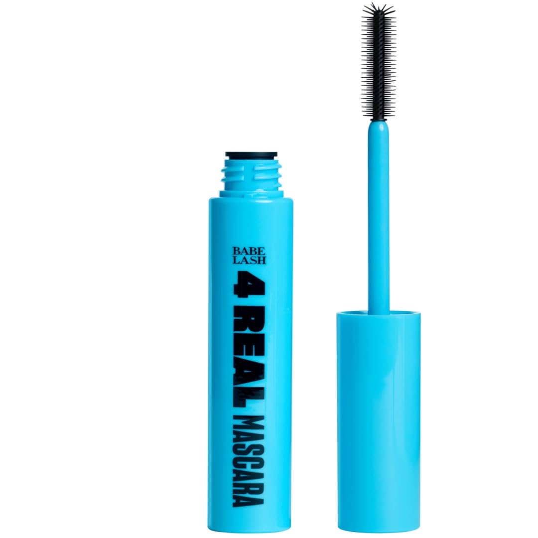 Babe Original 4 Real Mascara Black for Volume, Length, and Lift in Eyelashes, Defined & Flutterly Look, Vegan & Cruelty-Free - Image 8