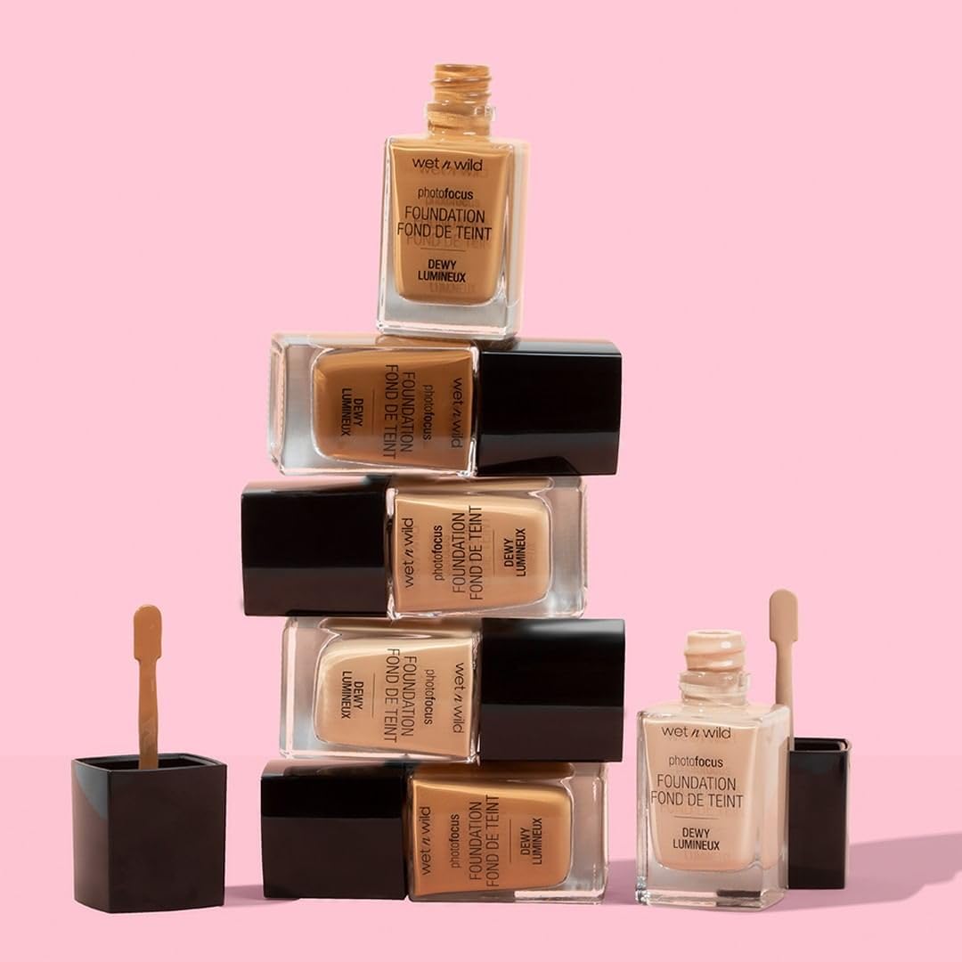 wet n wild Photo Focus Dewy Liquid Foundation Makeup, Soft Beige (Packaging May vary) - Image 10