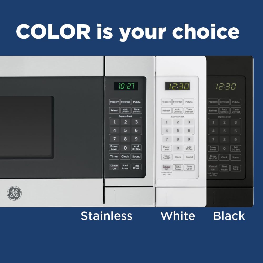 GE Countertop Microwave Oven | 0.7 Cubic Feet Capacity, 700 Watts | Kitchen Essentials for the Countertop or Dorm Room | White - Image 7