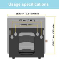 Beiyier Cable Box Mount and Adjustable Wall Mount for Small Wide Devices, Like Streaming Media Devices, DVD Players and Boxes（CableBoxM - Image 4