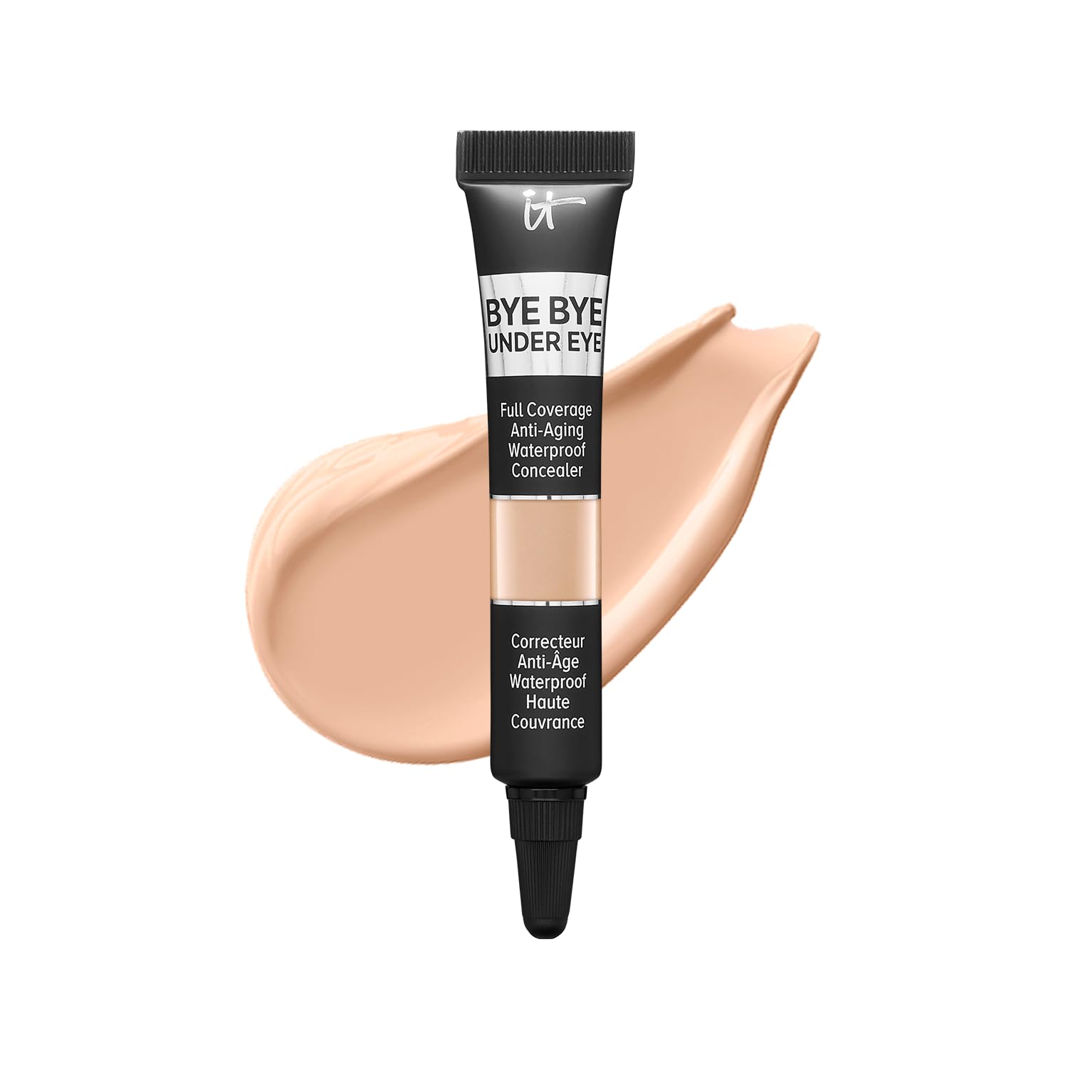 IT Cosmetics Bye Bye Under Eye Travel Concealer - Water-Resistant, 24H Full Coverage Brightening Concealer For Dark Circles, Fine Lines, Redness & Discoloration, Color Correcting Cream - 0.11 fl oz