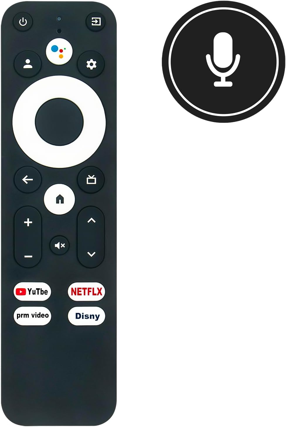 R-C-OHS-C008 Replaced Voice Remote Control fit for MECOOL KM7 Plus Smart TV Box,Android TV Box 11.0, Support 2.4G/5.0G/BT 5.0/AV1 Google TV Remote Streaming Media Player - Image 2