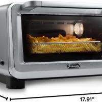 De'Longhi Digital Air Fry Convection Toaster Oven 14L Stainless Steel, Air Fry Oven, 9-in-1, Grills, Broils, Bakes, Roasts, Reheats, Keep Warm, Non-Stick, Scratch-Resistant Interior, 1800-Watts - Image 2