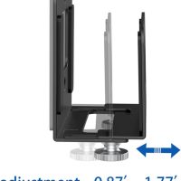 Monzlteck Adjustable Small Device Wall Mount Holder for Apple TV,ROKU,Router,Modem and Other Media Players - Image 8