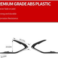 CheroCar Interior V Door Panel Trim Cover Frame Decoration Interior Accessories for Chevrolet Camaro 2016-2023,Carbon Fiber - Image 5