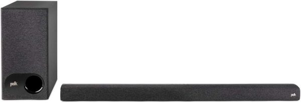 Polk Audio Signa S3 Sound Bar for Smart TV with Subwoofer, Wireless Subwoofer, Built-in Chromecast & Google Assistant, Low-Profile Design, Works with 8K, 4K & HD TV, Bluetooth & Wireless Streaming