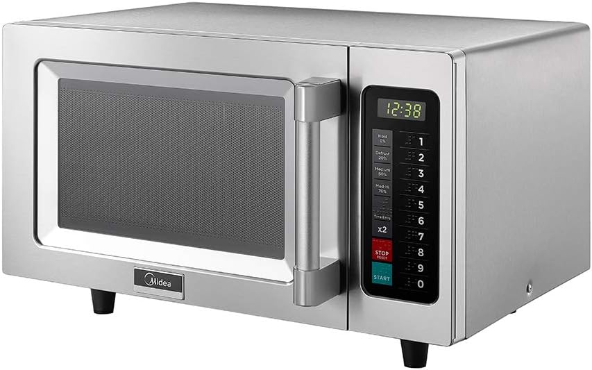 Midea Equipment 1025F1A Countertop Commercial Microwave Oven with Touch Control, 1000W, Stainless Steel.9 CuFt - Image 3