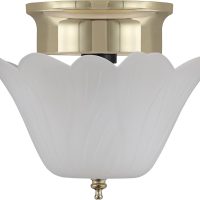 Aspen Creative 28003-15-2, Clip-on Tulip Shade in White Finish, 8" Diameter x 4" Height, 2 Pack - Image 5