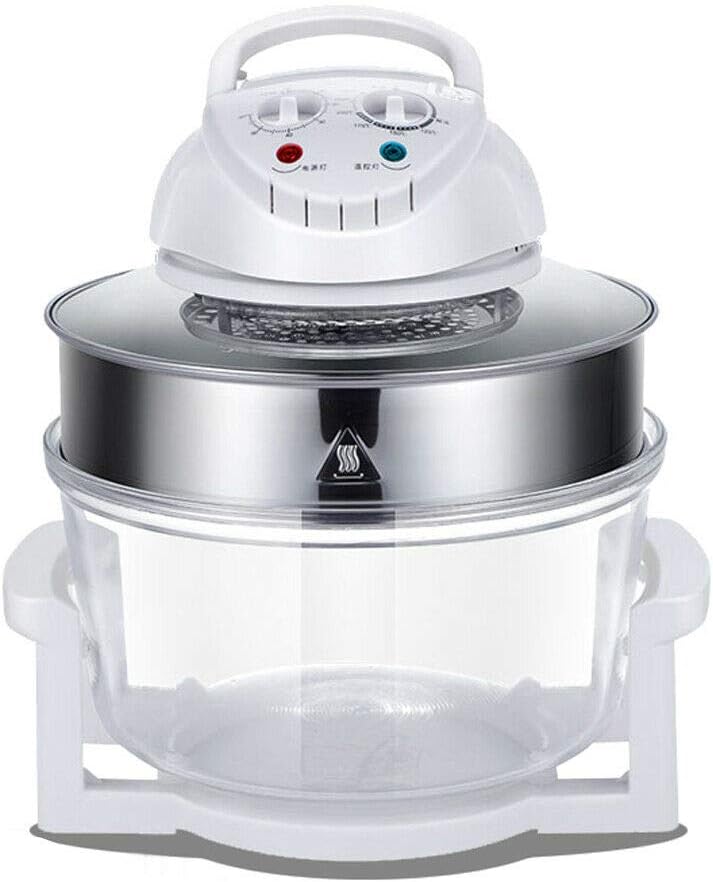 12L Convection Roaster Air Fryer Oven Turbo Electric Cooker Recipe 360° Heating,Infrared Convection, Halogen Oven Countertop, Cooking, Stainless Steel, Prepare Quick Healthy Meals White - Image 6