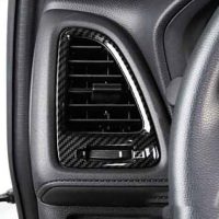 Car Accessories Fit for Honda HR-V HRV 2016-2022 ABS Carbon Fiber Interior Central Side Dashboard Air Vent Outlet Cover Trim 5PCS Set - Image 2