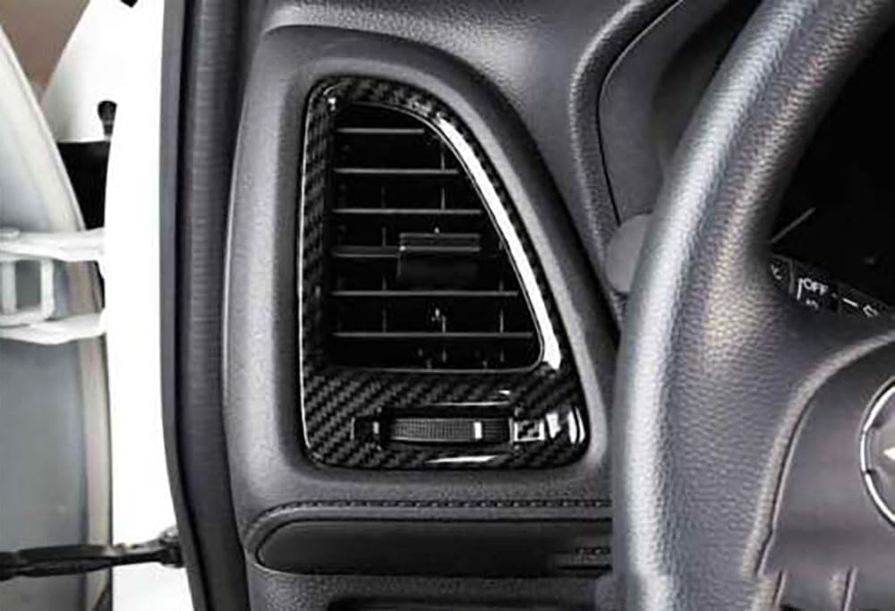 Car Accessories Fit for Honda HR-V HRV 2016-2022 ABS Carbon Fiber Interior Central Side Dashboard Air Vent Outlet Cover Trim 5PCS Set - Image 2