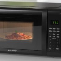 Emerson MW7302B Compact Countertop Microwave Oven with Touch Control, LED Display, 700W, 10 Power Levels, 6 Auto Menus, Glass Turntable and Child Safe Lock, 0.7 Cu., Ft. Black - Image 9