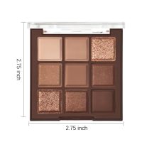Neutral Nude Brown Smokey Eye Shadow Palette,Rose Gold Bronze Naked Cream Eyeshadow Palette Makeup,Natural Eyeshadow for Eyes Long Lasting Naturing-Looking - Image 7