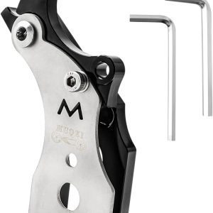 MUQZI Disc Brake Adapter, Bicycle V Brake to Disc Brake Converter Mounting Adapter Heavy Duty 160/180/203mm Rear Disc Brake Modification Accessories