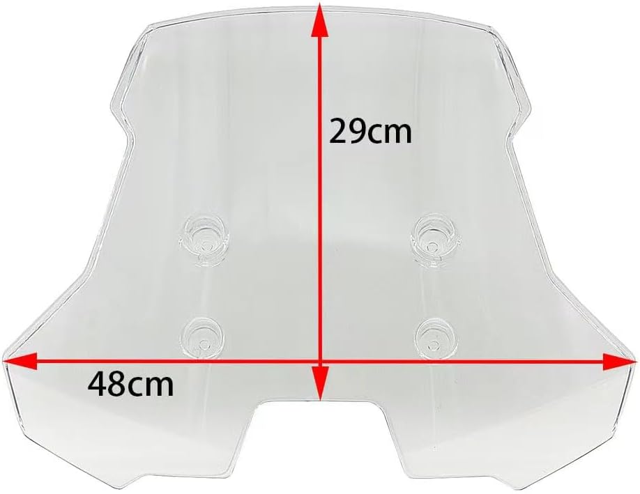 13.5" Windscreen Windshield Replacement for V-Strom 800 / 800DE / Adventure / Touring 2023-2025 Motorcycle Wind Deflectors Protection Front Fairing, Clear Screen - Image 5