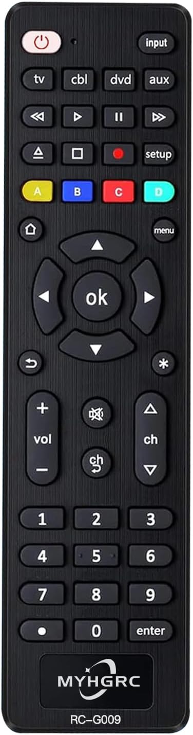 Universal Remote Control for All TVs, Blu-ray/DVD Players, Streaming Media Players, Soundbars, Cable Boxes and All Audio/Vido Devices – TV/DVD/AUX/CBL 4 in 1 Universal Remote Easy Setup