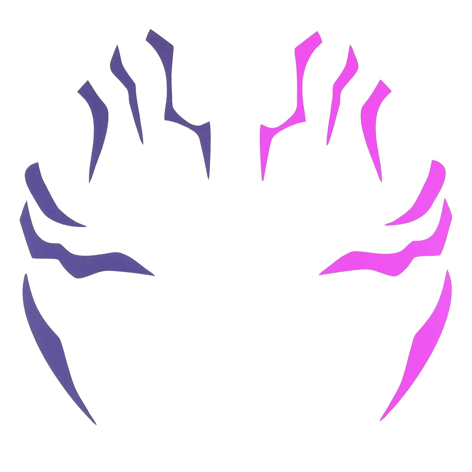 Purple Temporary Tattoo Stickers – 4 PCS Purple Tattoos and 4PCS UV Fluorescent (Under Altraviolet Lamps) Temporary Tattoos Realistic Waterproof Body Art for Cosplay, Halloween, and Party Makeup - Image 6