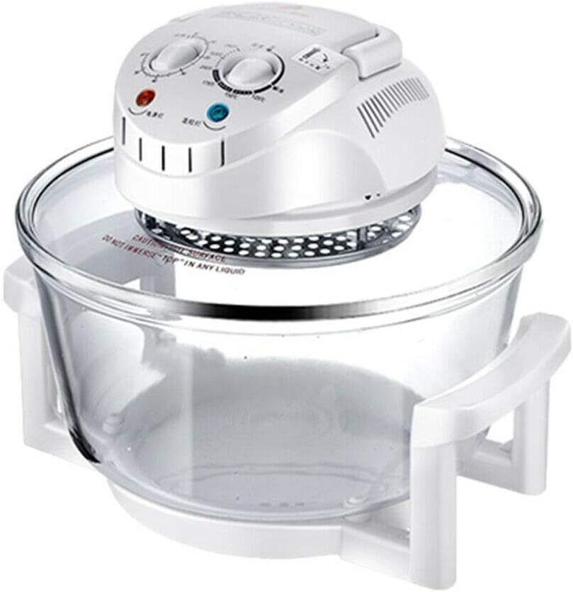 12L Convection Roaster Air Fryer Oven Turbo Electric Cooker Recipe 360° Heating,Infrared Convection, Halogen Oven Countertop, Cooking, Stainless Steel, Prepare Quick Healthy Meals White - Image 8