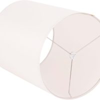 Wellmet CreamWhite 14"x14"x17" inches Lampshade, Required Assembly for Table Lamp, Bedside Lamp, Floor Lamp, Fabric Drum Lampshade Classic Modern Style, Metal Spider Fitter - Image 7