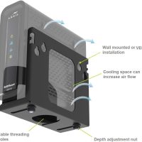 Beiyier Cable Box Mount and Adjustable Wall Mount for Small Wide Devices, Like Streaming Media Devices, DVD Players and Boxes（CableBoxM - Image 5