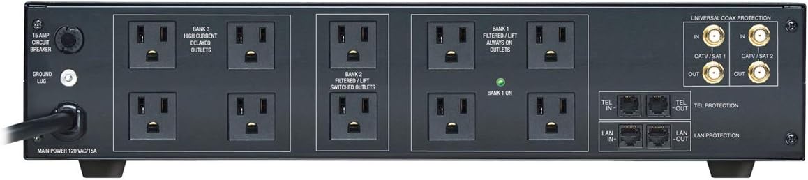 Panamax MR5100 MR5100 11-Outlet Home Theater Power Management with Surge Protection and Power Conditioning,Color - Image 3