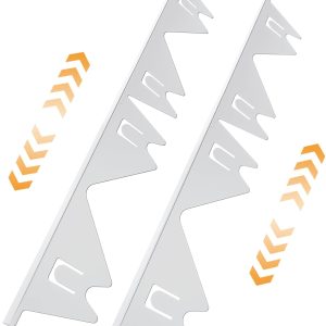 Stove Gap Covers Stainless Steel, 2 Pack Stove Gap Filler Easy Retractable Length 13.8" to 27.5", Width 0.79" ALMCALS Stove Gap Guards Range Trim Kit, Heat Resistant Guard Between Stove Top & Counter