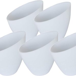 5PCS Acrylic Plastic Floor Lamp Shade Replacement Cover - Medusa Design Lamp Shades for Floor Lamps with E26 Base Compatibility, 4.5 x 5.75 inches Plastic Shade Cover