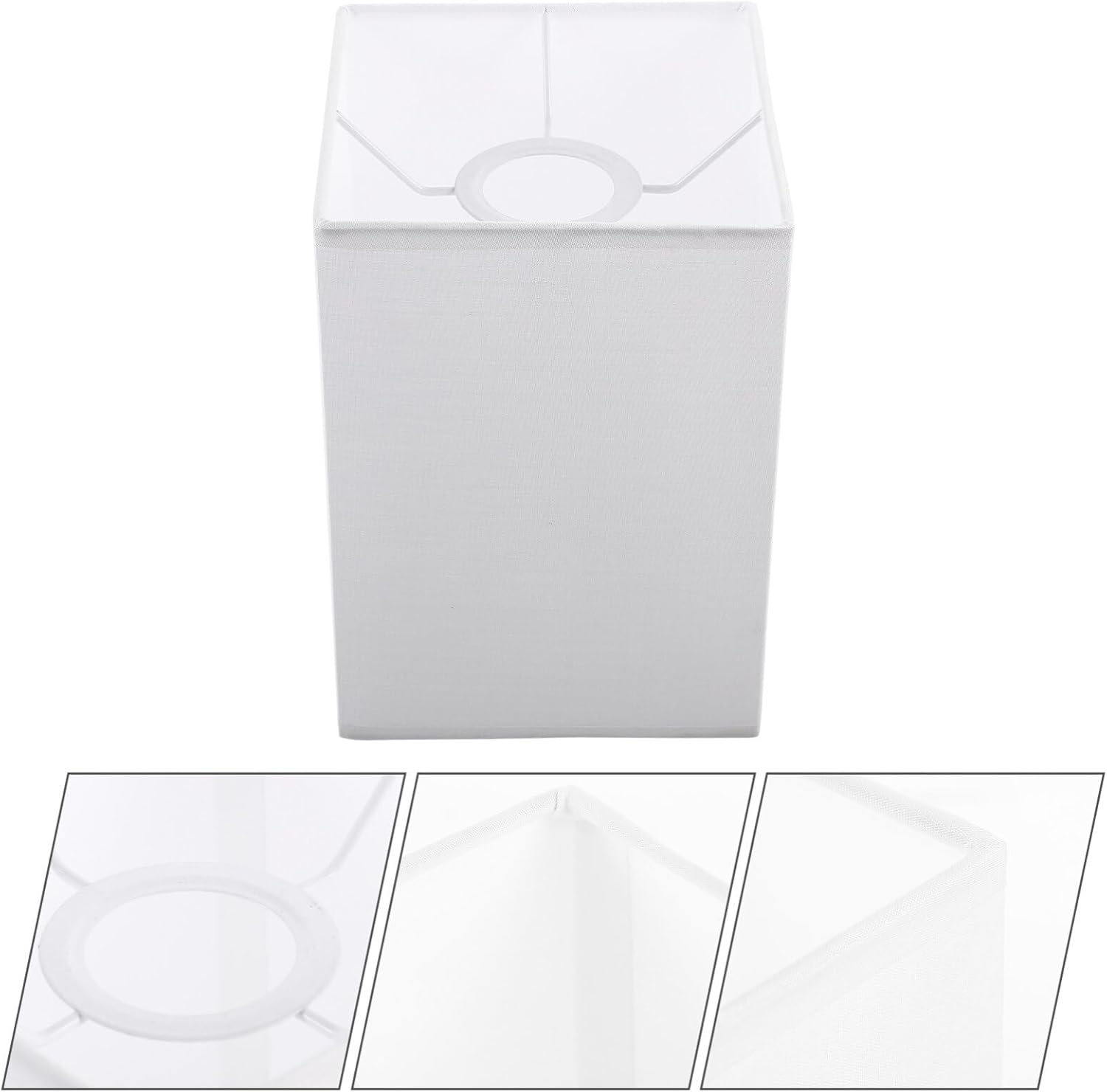Lamp Shades for Table Lamps Square Shade E27 Rectangular Chandelier s Pendant Light Bulb Guard Clip On Cover Replacement - Image 9