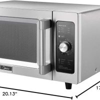 Midea Equipment 1025F0A Countertop Commercial Microwave Oven with Dial, 1000W, Stainless Steel.9 CuFt - Image 8