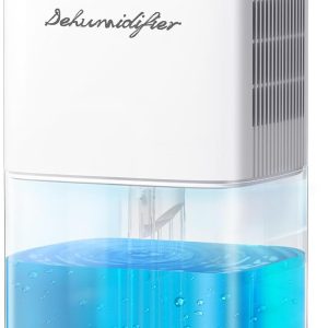 Dehumidifier 1800ML 63OZ Small Dehumidifier for Home 230 Ft² Safety Dehumidifiers Adjustable 10 Color Lights 5 Timers 3 Setting Modes Auto Shut Off Protection Low Noise For Bedroom Bathroom