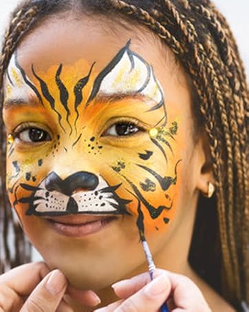 rainbow face paint