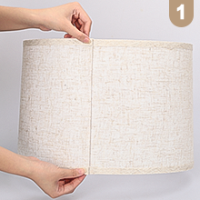bedside lamp shades installation