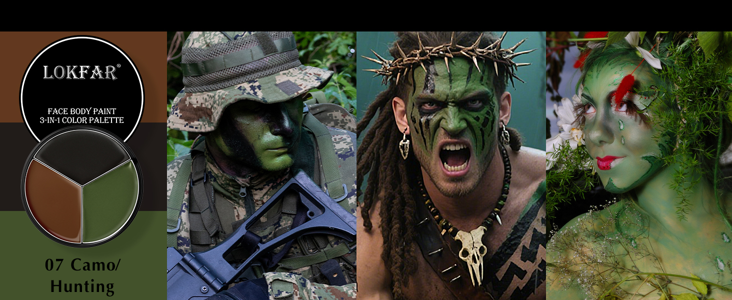 halloween face body paint kit