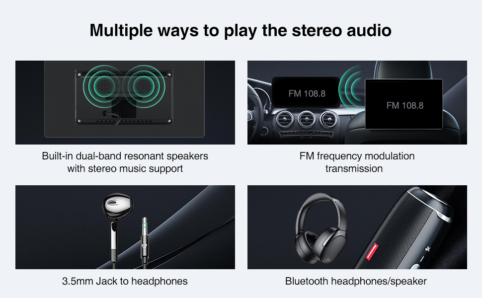 Multiple ways to play the stereo audio