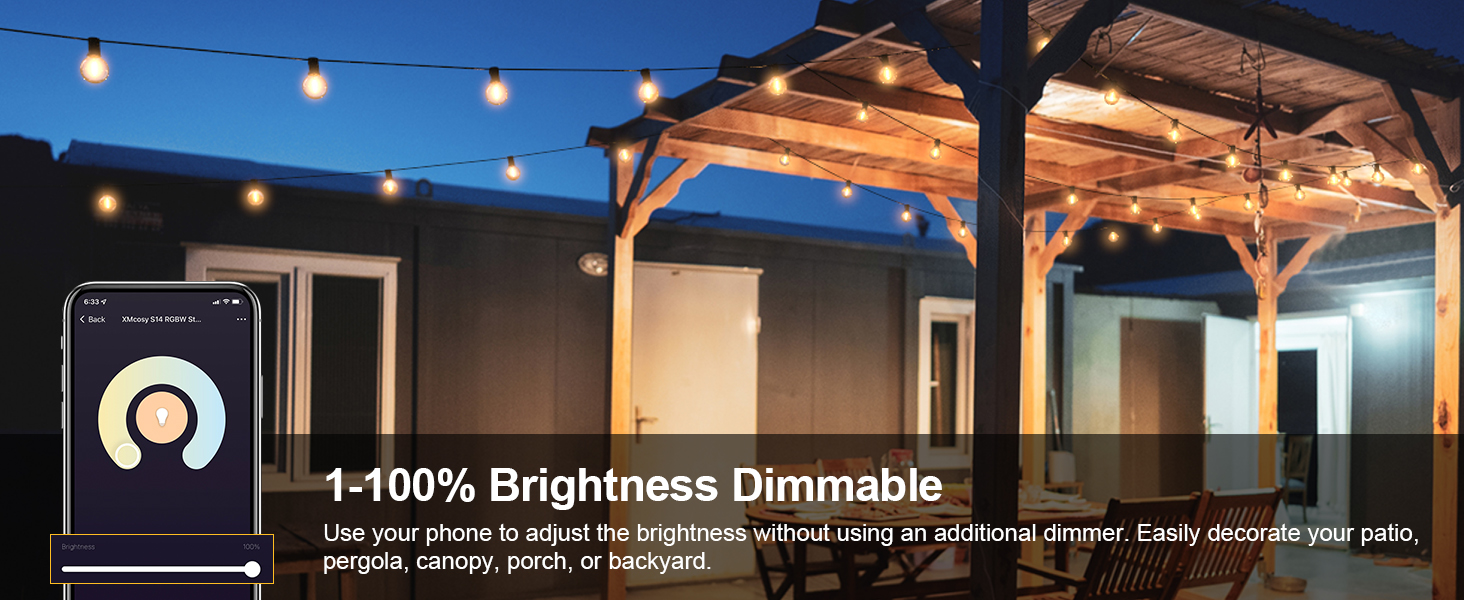 dimmbale string lights