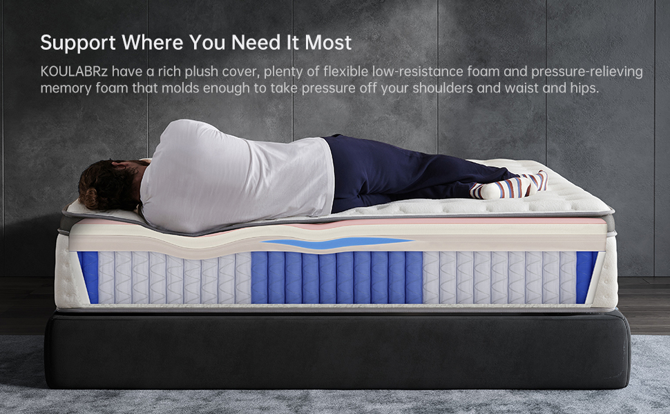 bed queen size mattress;queen hybrid mattress;medium firm mattress queen; soft queen mattress;