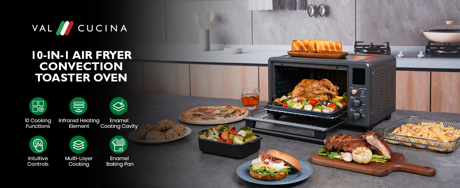 convection air fryer toaster oven combo